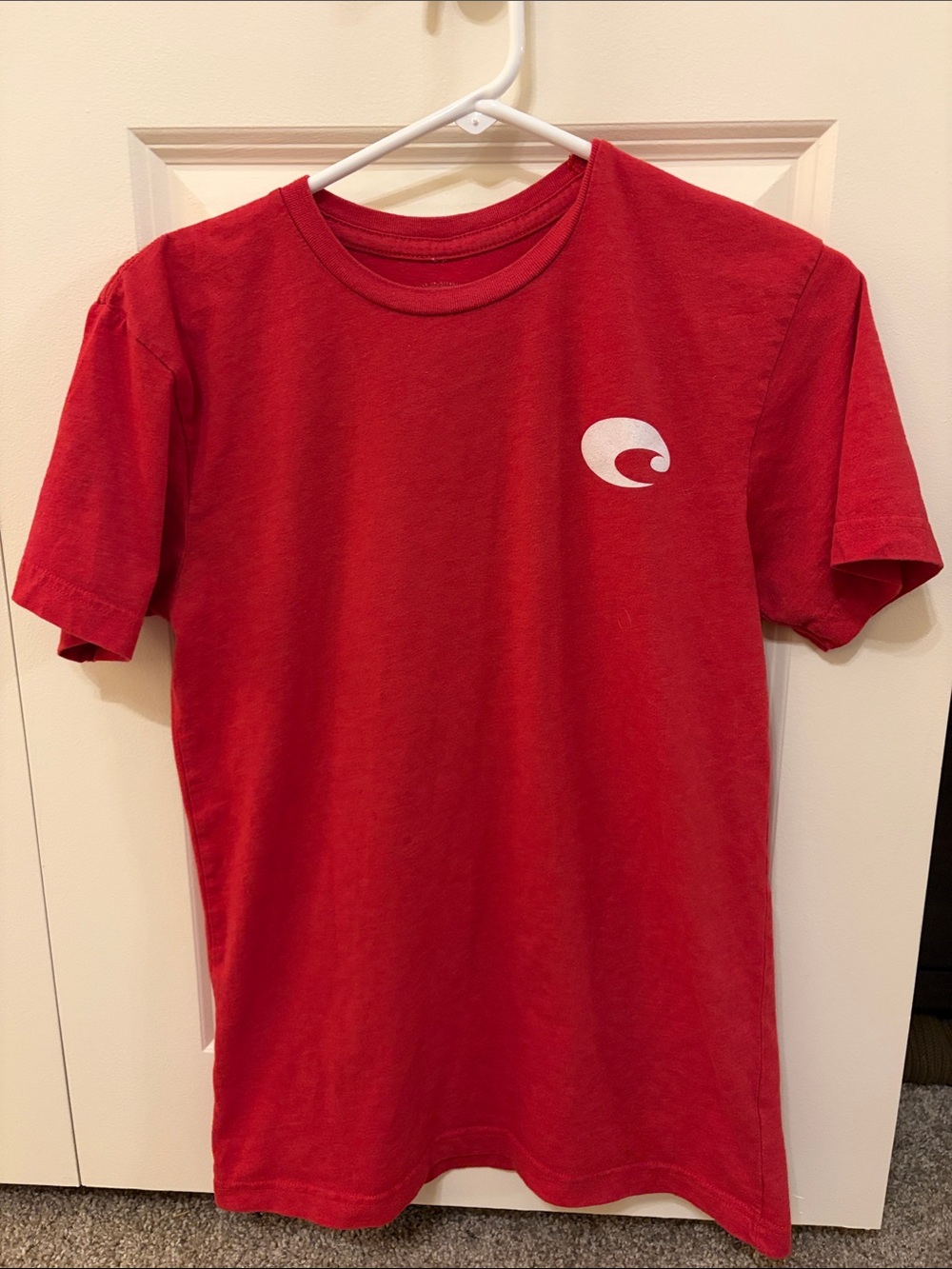 Red costa born on the water tshirt